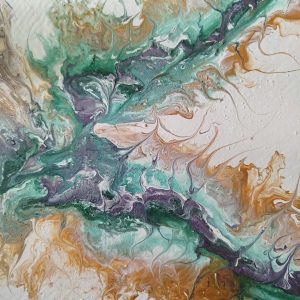 acrylique pouring beaujolais