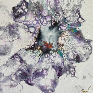 acrylique pouring beaujolais