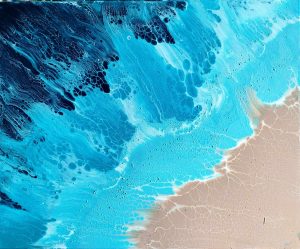 acrylique pouring beaujolais